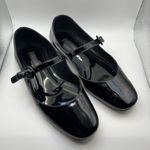 Larroude Womens Size 5 Shoes Blair Patent Black Leather Mary Jane Flats Photo 1
