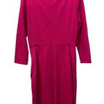 Eliza J Long Pink Sheath Dress Side Ruffle Detail Size 6 Photo 1