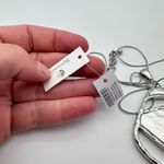 Chico's NWT Chico’s Textured Flip Metal Pendant Reversible Necklace Two Tone Gold Silver Photo 5