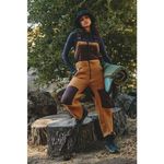 Free People FP Movement Hit the Slopes Fleece Overalls Camel Combo Sz Large NWOT Photo 9