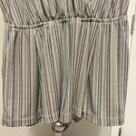 BCBGeneration Striped V-Neck Romper Women Medium Bohemian Prep Casual Festival Photo 6