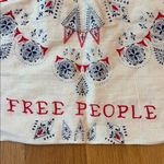 Free People  Drawstring Bag Blue Red Cream Photo 1