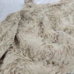 Bloomsbury Shift Dress Womens M Cream Tulle Rosette Floral Cocktail Party Lined Size M Photo 4