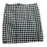 Free People black and white plaid pencil skirt size 10 Photo 0