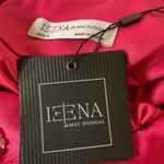 Ieena For Mac Duggal Rhinestone Strap Satin Lined Back Slit Mini Dress Sz 8 NWT Pink Photo 9