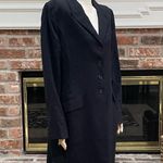 Ellen Tracy Linda Allard for long black 100% wool blazer / 10 / Excellent condition Photo 8