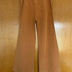 Ulla Johnson Wide Leg High Rise Cotton Linen Blend Pleated Trousers Size 10 Photo 2