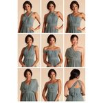 Birdy Grey Birdie Grey XS Grace Bridesmaid Maxi Dress Gown Blush Convertible Formal NWT Photo 9