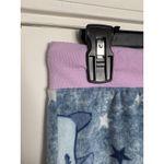 Disney  Pajama Pants Womens Juniors Large Blue Stitch Velour Sleepwear Loungewear Photo 1