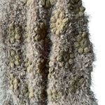 Talk Of The Walk Chunky Knit Crochet Inset Open Front Sweater Cardigan, Sz M Gold Size M Photo 10