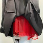 Vtg Scott McClintock Black Satin Spaghetti Strap Bow Accents Maxi Dress Size 14 Photo 3