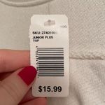 Eye Candy NWT  White Open Shoulder Ruffle Sweatshirt Photo 4