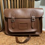 Cambridge Satchel Co Double Buckle Chestnut Brown Leather Crossbody Bag Project Photo 4