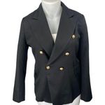 LIONESS NEW Women' Black Long Sleeve Double Breasted Blazer Suit Jacket Size XXL Photo 0