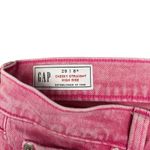Gap Cheeky Straight High Rise Acid Wash Pink Jeans Womens Size 29/8R Barbie Photo 5