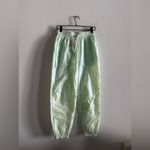 Fabletics NWT Sheer Ripstop Parachute Pant XS Cool Mint Neon Photo 2