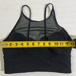 Lululemon Adore Your Core Bra Black Mesh Sweetheart Neckline Size 4 EUC Photo 5