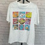 Looney Tunes Vintage Space Jam Original T Shirt Character Grid Speckled Size L Photo 0