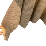 Pretty Little Thing  XL dohlman sleeve 2 tone over sized knit sweater tan Photo 4