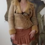 American Vintage Shearling Leather Coat Photo 4