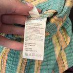 Free People ✨ Women’s Fine Line Slim Pants Aqua Orange Yellow Stripe XS Photo 11