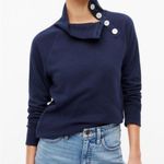 J.Crew fleece button cowl neck detail long sleeves pullover sweater Size XXLarge Photo 0