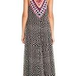 Mara Hoffman  sequins black and white chiffon maxi Flowy dress Photo 1