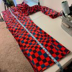 Hutch  Velvet Check Bright Colored Wide Leg Strapless Jumpsuit Size 16W Photo 9