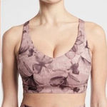 Athleta  Solace Women's Floral‎ Athletic Workout Sports Bra Pink Loungewear Photo 0