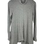 cupio blush Women's Gray Asymmetrical Cowl Neck Sweater Size M Photo 0