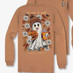 Simply Southern NWT Long Sleeve TShirt Size XL Halloween Ghost Too Cute to Spook Photo 1