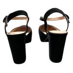 Journee Collection Womens Black Roslynn High Block Heel Sandals US 8 Pumps Photo 6