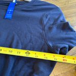 Kit & Ace TIE BRUSHED DRESS Blue Side Knot knotted Bow Active Soft Raw Hem Small Photo 5