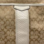 Coach  Tan and Off White Signature Canvas Crossbody Photo 2