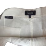 NYDJ  Women's LiftxTuck Stretch Linen Blend White Bermuda Shorts‎ 10 Photo 2
