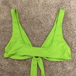 Lovers + Friends  I Got Options Lime Green Bikini Wrap Top, L Photo 5
