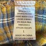 Andree by Unit Andrée by Unit Boho Floral Embroidered Plaid Top Sz‎ L Photo 6