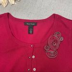 White House | Black Market  Pink Snap Front Sweater Cardigan Size XS Photo 9