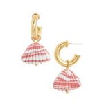 Madewell NWT Stone Shell Mini Hoop Earrings Photo 1