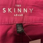 White House | Black Market Women's Pink Velvet Skinny Ankle Pants Size 8 Photo 11