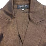 Patrizia Pepe Italian Brown shiny metallic blazer​ Size L Photo 1