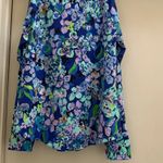 Lilly Pulitzer  Blue Grotto Twilight Tropics Floral 
Popover Jacket Small New NWT Photo 4