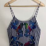 Farm Rio Embroidered Applique Stripe Mini Dress XS New Photo 7