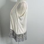 BKE  boutique lace and sheer embellishments tank top.  Size Small. Photo 1