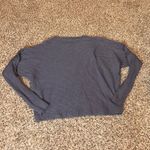 Cyrus ‎ Women's Blue Ribbed Knit Long Sleeve Top Crew Neck Casual Pullover Photo 4