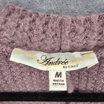 Andree by Unit  Purple Long Sleeve Cold Shoulder Collar Sweater Cardigan Medium Photo 7