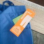 Landau Essentials Scrub Pants for Women: 9 Pockets, Modern Tailored Fit, Drawstring / Elastic Waist, Straight Leg 8380 Blue Size XXS Photo 4