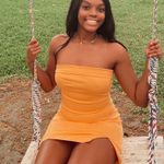 Grey Bandit Orange Tube Dress Photo 0