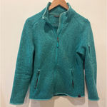 LL Bean Teal Marled Fleece Jacket Full Zip Women's M REG Green Size undefined Photo 0