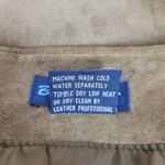 VTG Blue Asphalt Leather Fringe Mini Skirt 9 Brown Suede Rodeo Western Cowgirl Size 8 Photo 6